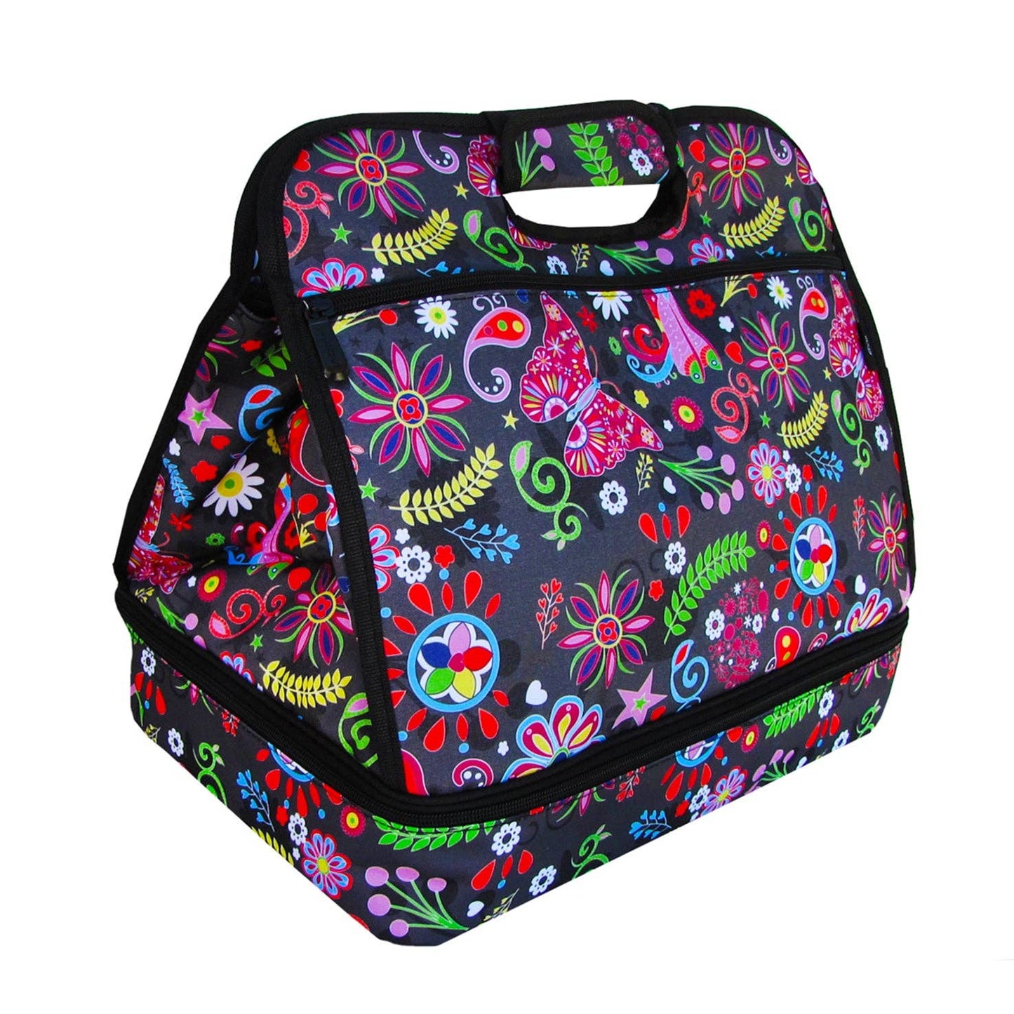 Pop Floral Insulated Food Carrier- Tuna Maria Double Carrier