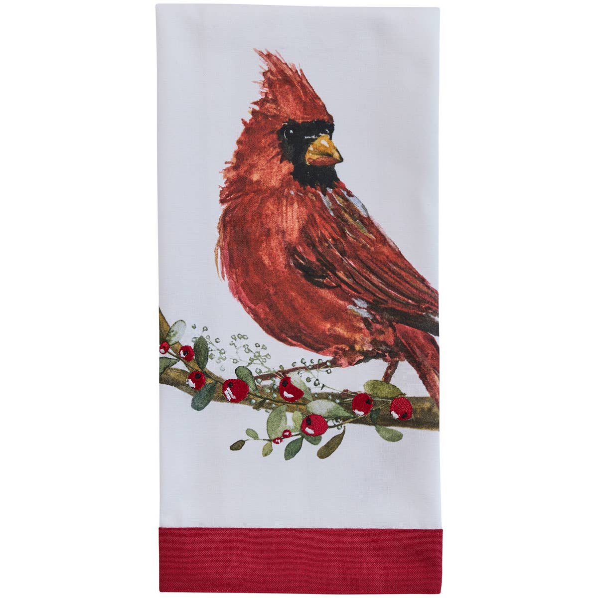 Park Designs Cardinal With Berries Dishtowel