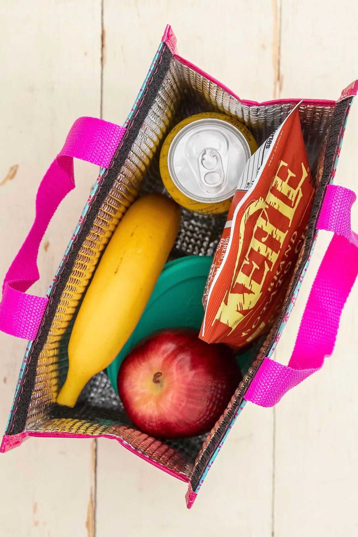 Natural Life Insulated Lunch Bag- Live Happy Doodles