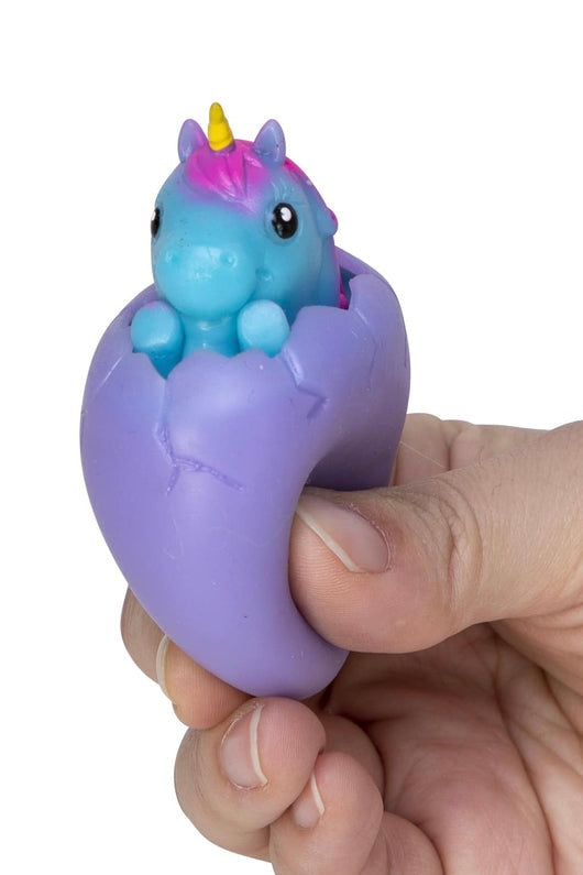 Unicorn Squeezy Peek Hatcher- Schylling Toys