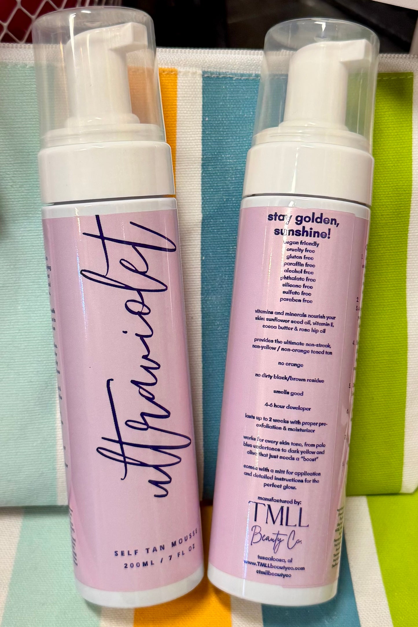 Ultraviolet Premium Self Tanning Foam (includes mitt for perfect application)