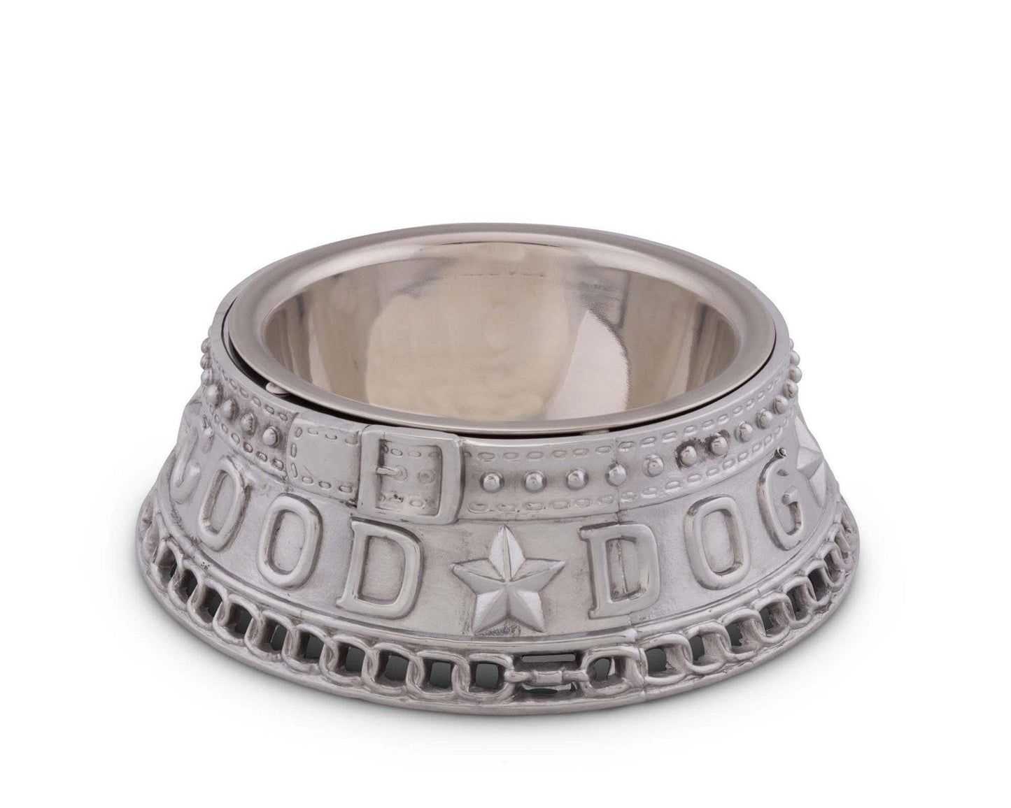 Arthur Court Good Dog Large Food and Water Bowl