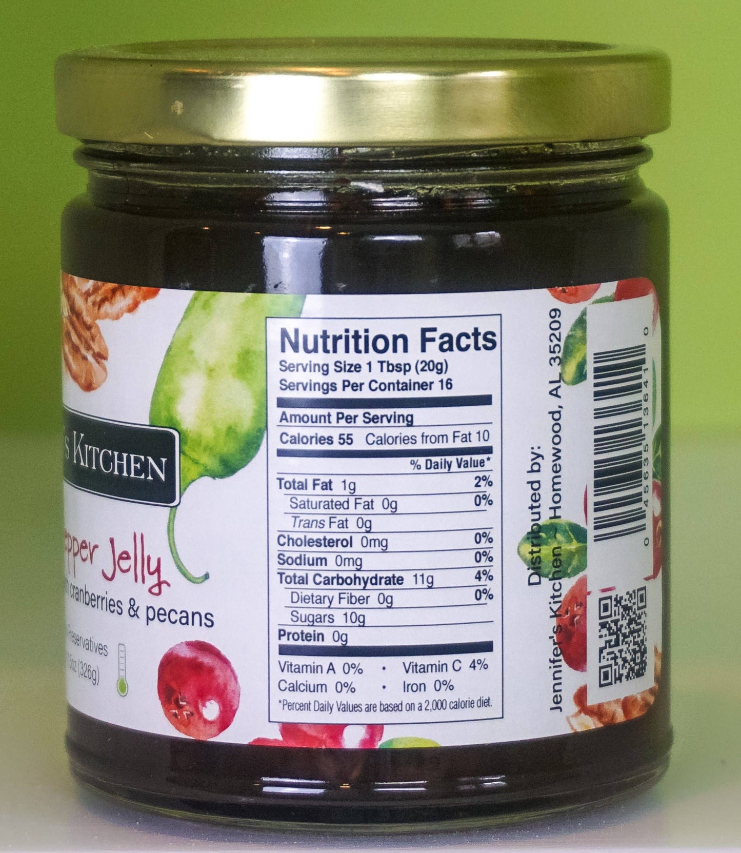 Holiday Pepper Jelly - 11oz - Jennifer’s Kitchen