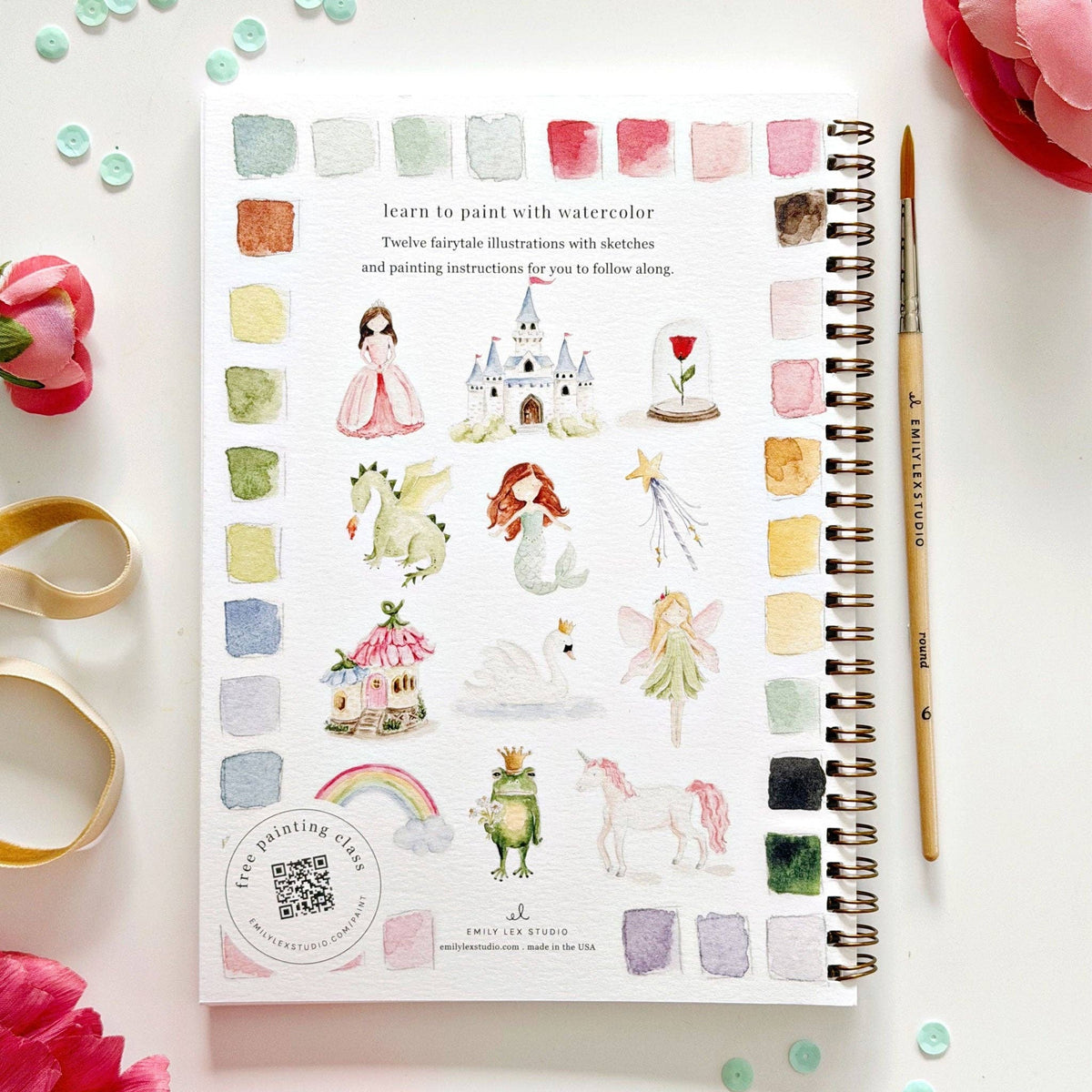 Fairytale Watercolor Workbook: Emily Lex Studio