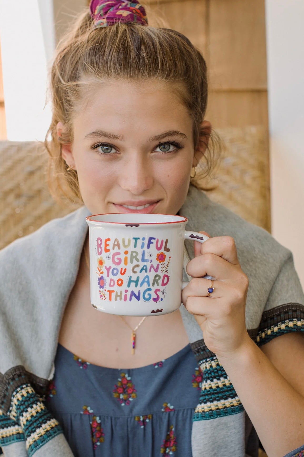 Natural Life Camp Mug- Beautiful Girl