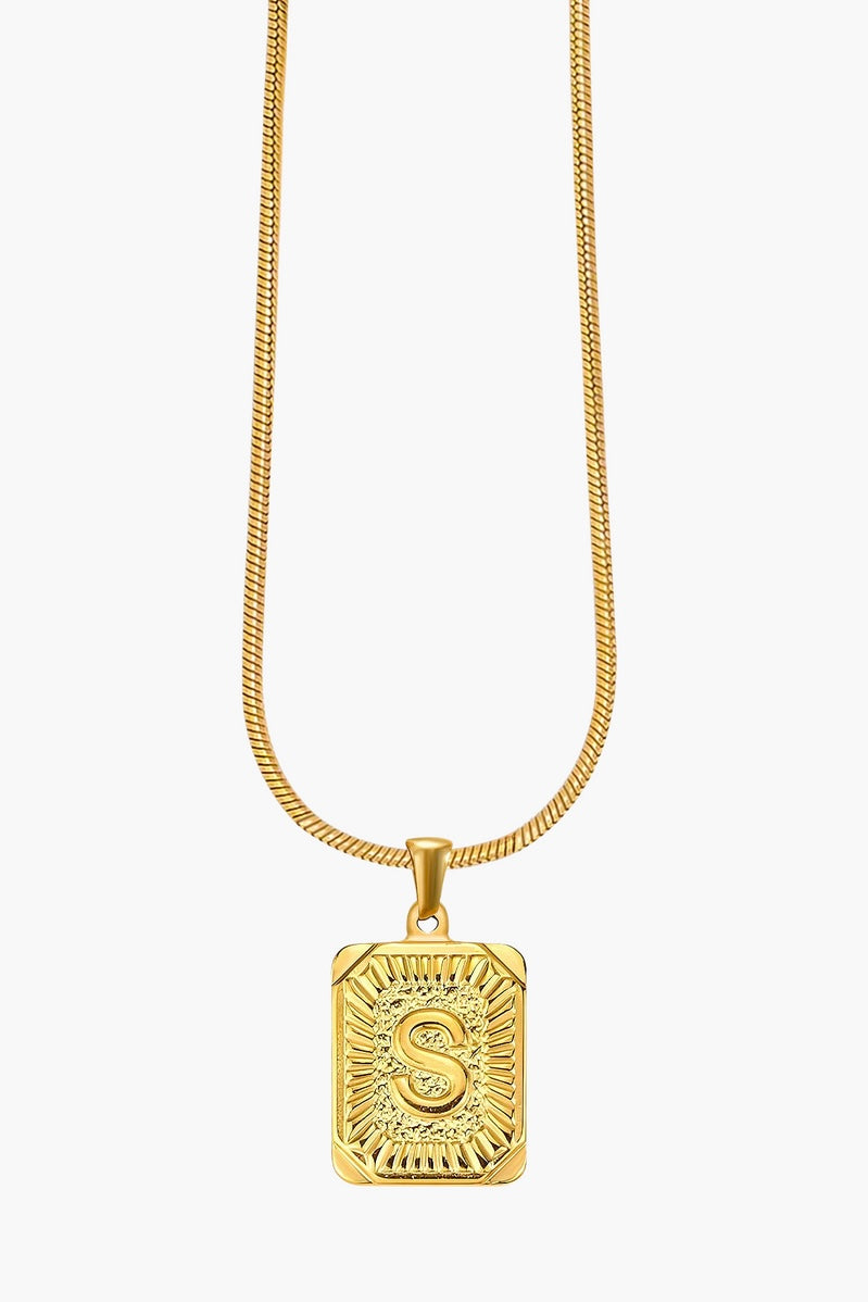 Cape Diablo Golden Glow Initial Necklace