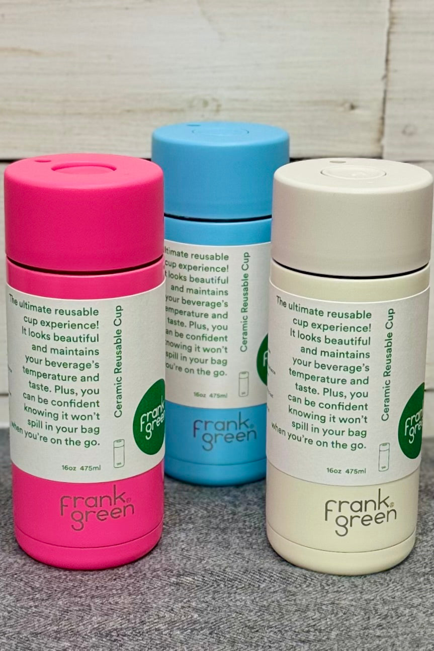 16 oz Frank Green Reusable Bottle with Ceramic Lining- HALF PRICE SUMMER SALE!