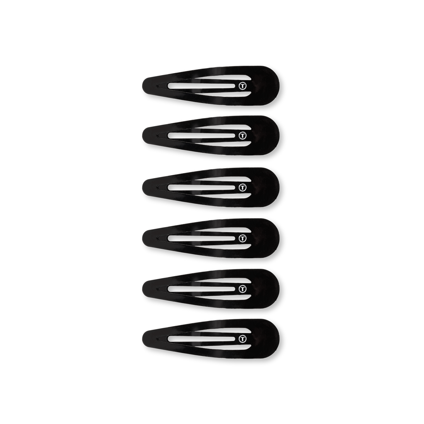 Teleties Snap Clip | Jet Black | 6 Count