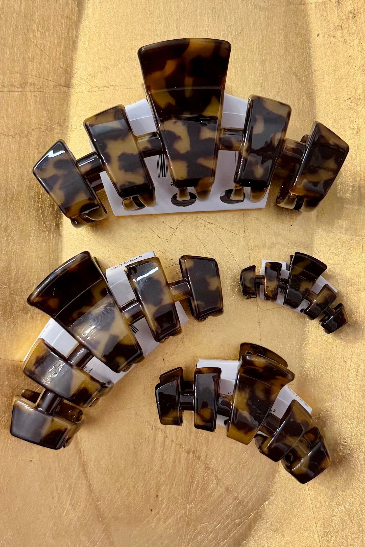 Teleties Classic Dark Tortoise Claw Hair Clip