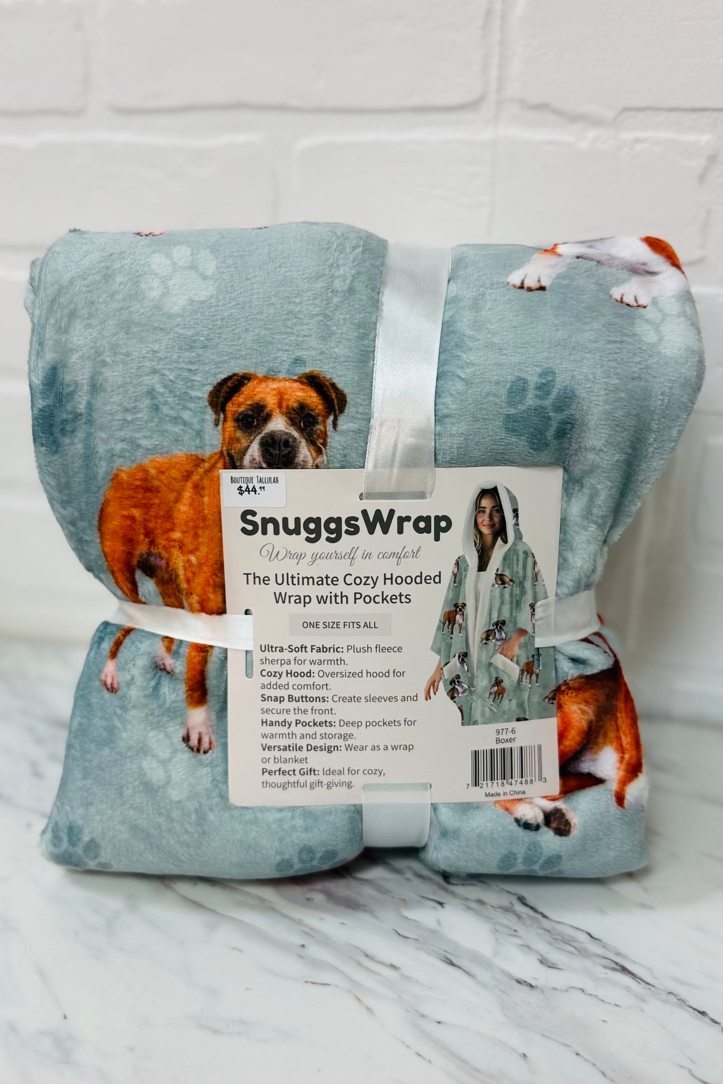 Snuggs Cozy Hooded Wrap with Pockets- Favorite Pet Breeds Edition