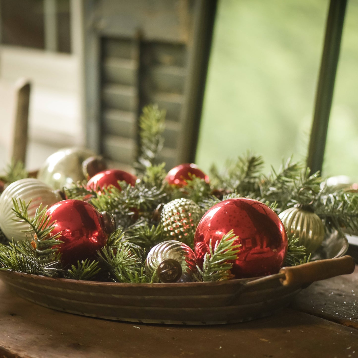 Kugel Ornament 3" Red