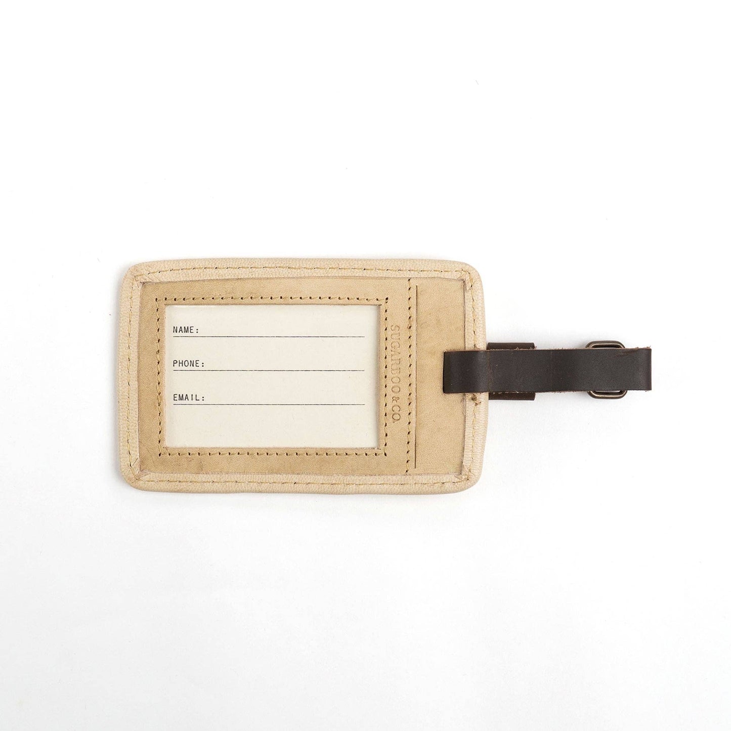 Sugarboo Life Is Short Leather Luggage Tag