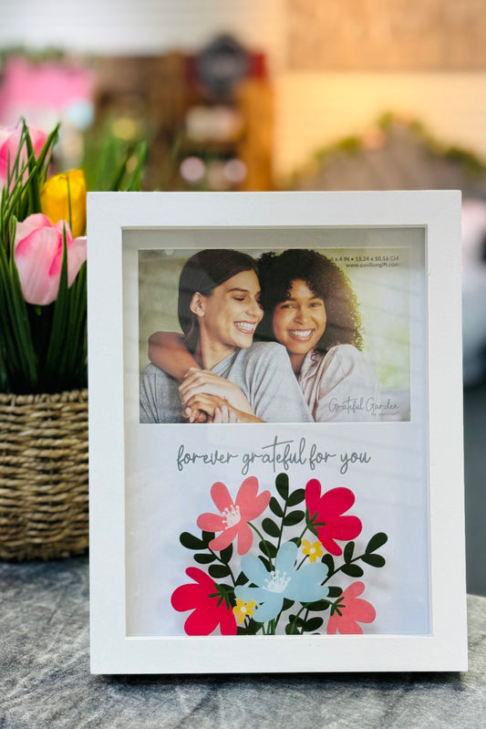 Forever Grateful Horizontal Picture Frame (holds 4x6 photo)