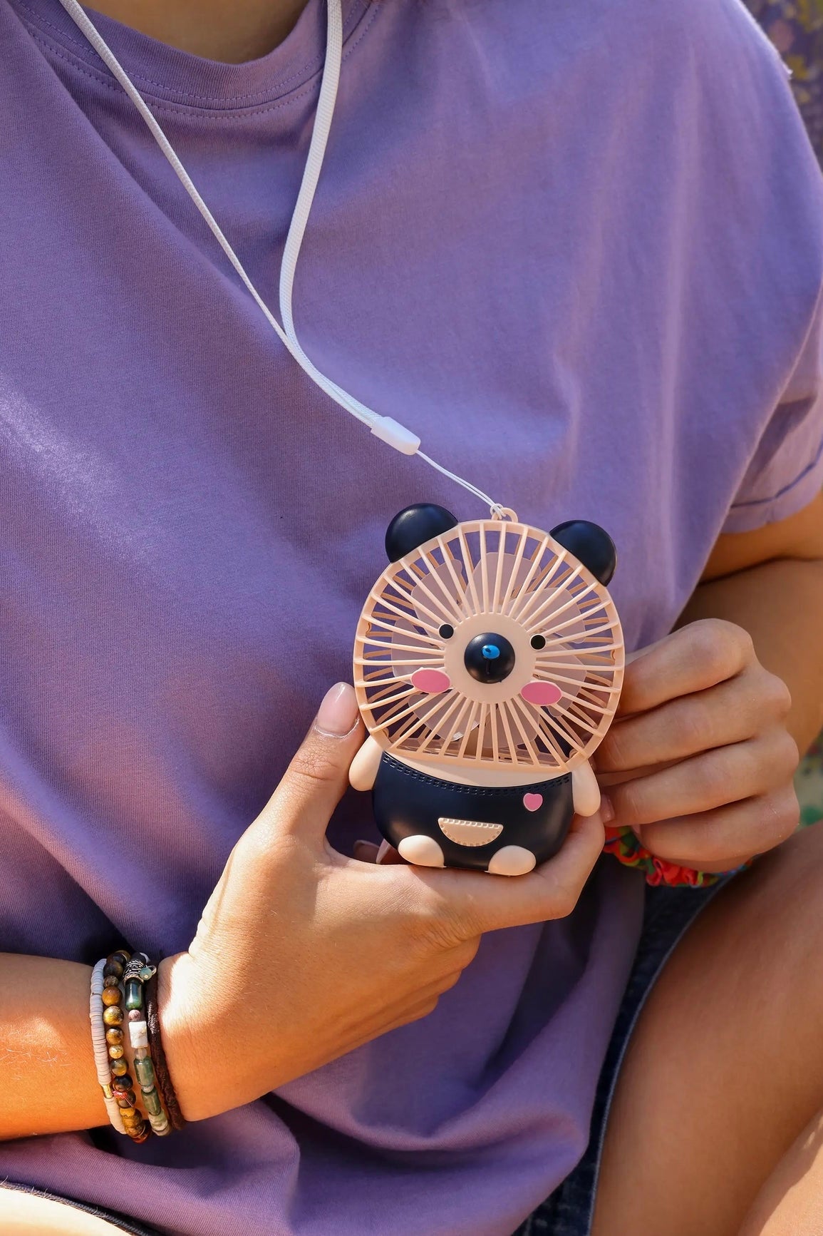 Natural Life Portable Bear Fan- USB Rechargeable