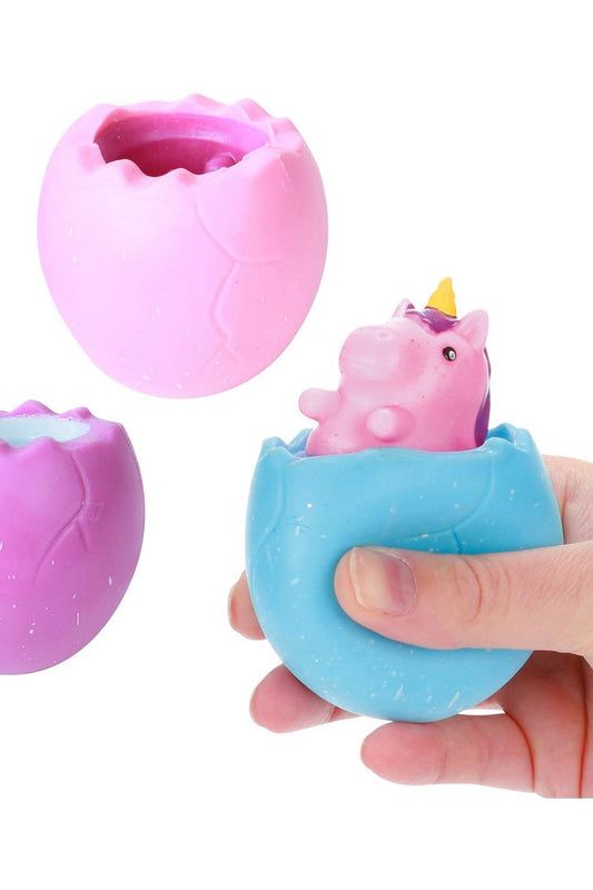 Unicorn Squeezy Peek Hatcher- Schylling Toys
