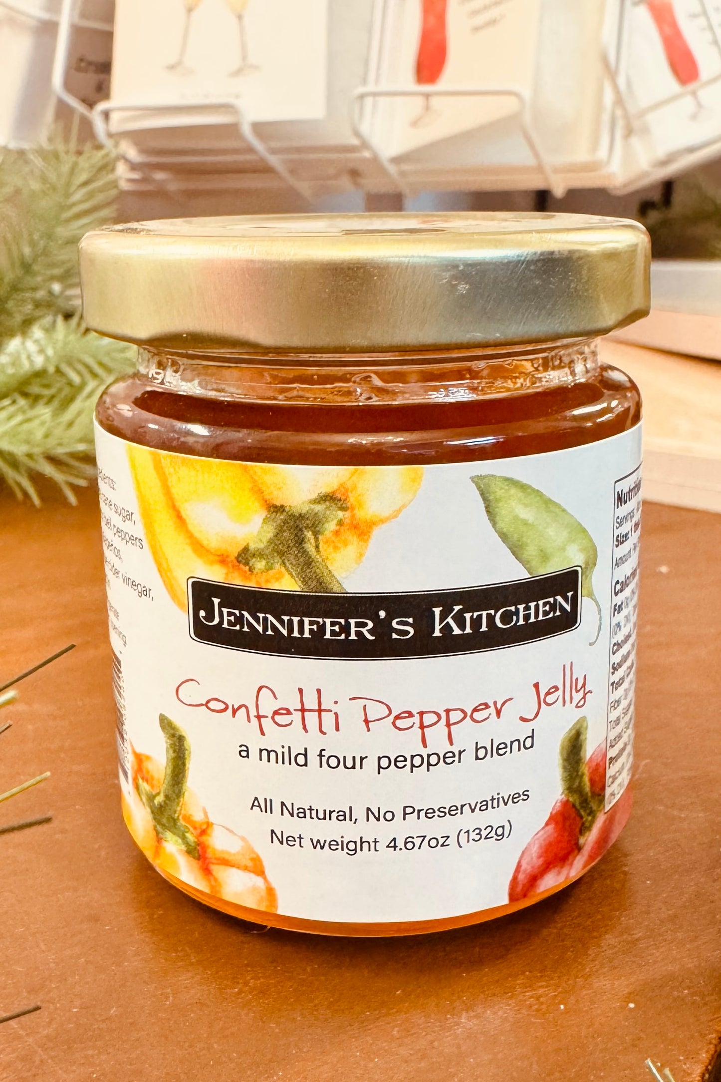 Jennifer's Kitchen 4 oz Pepper Jelly- Choose your flavor