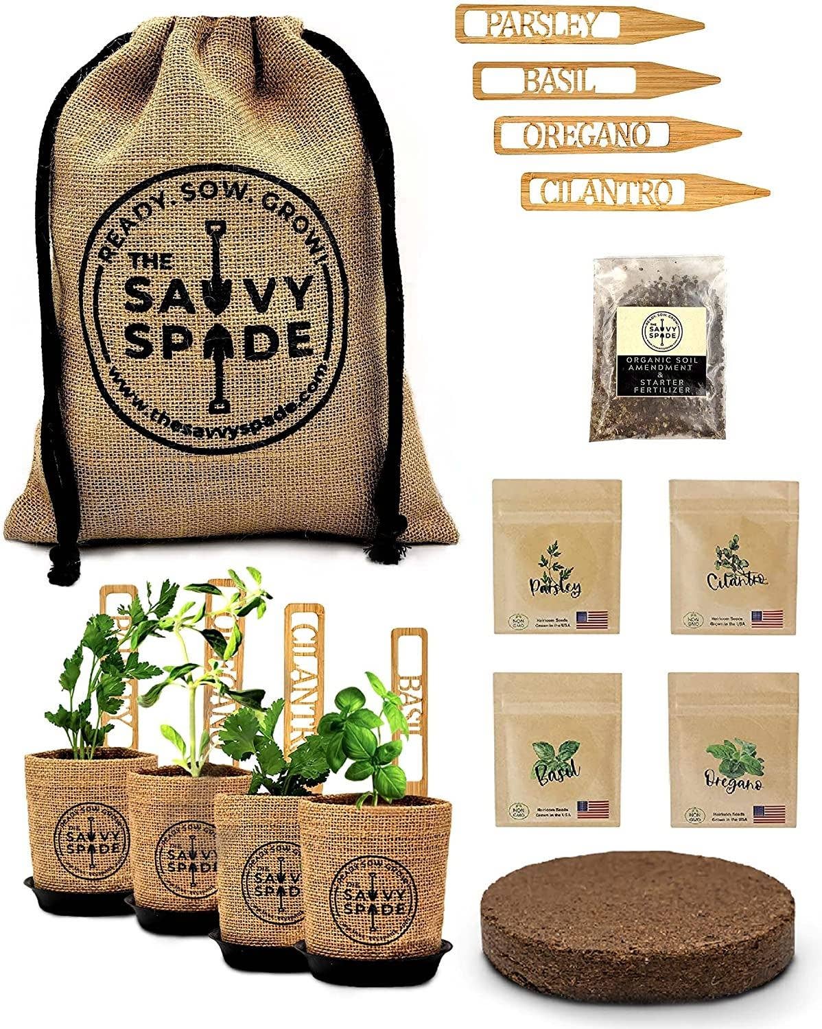 Savvy Spade Herb Garden Starter Kit