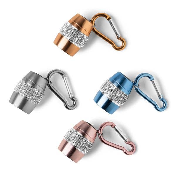 Good To Glow Rhinestone Keychain Flashlight by Crush