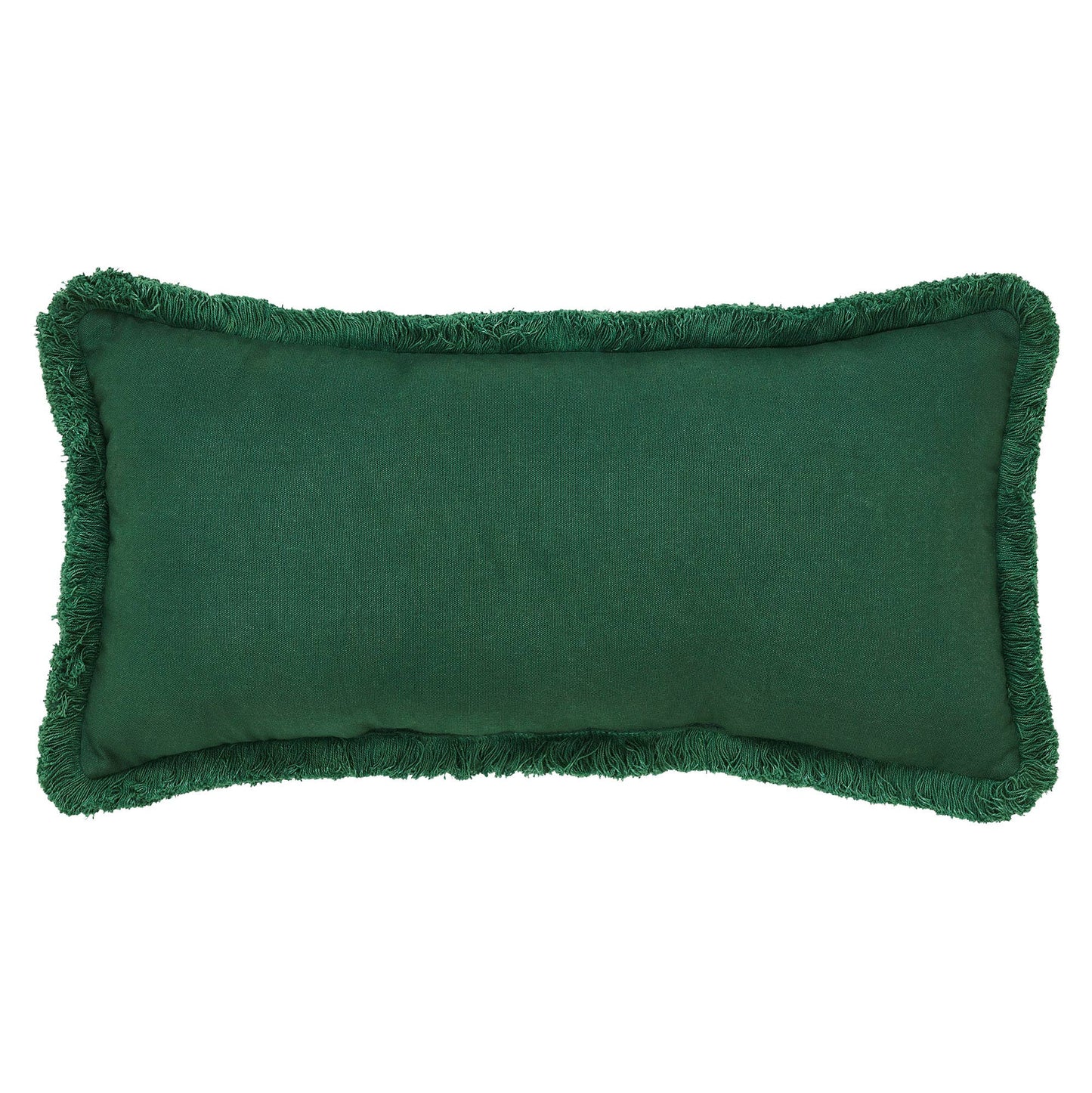 Nutcracker Green Fringed Lumbar Pillow