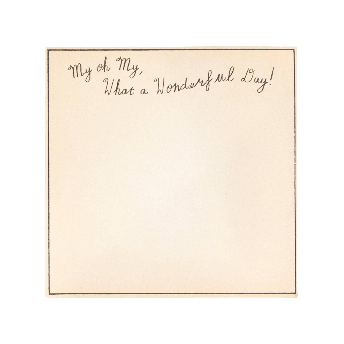 What A Wonderful Day Notepad by Sugarboo