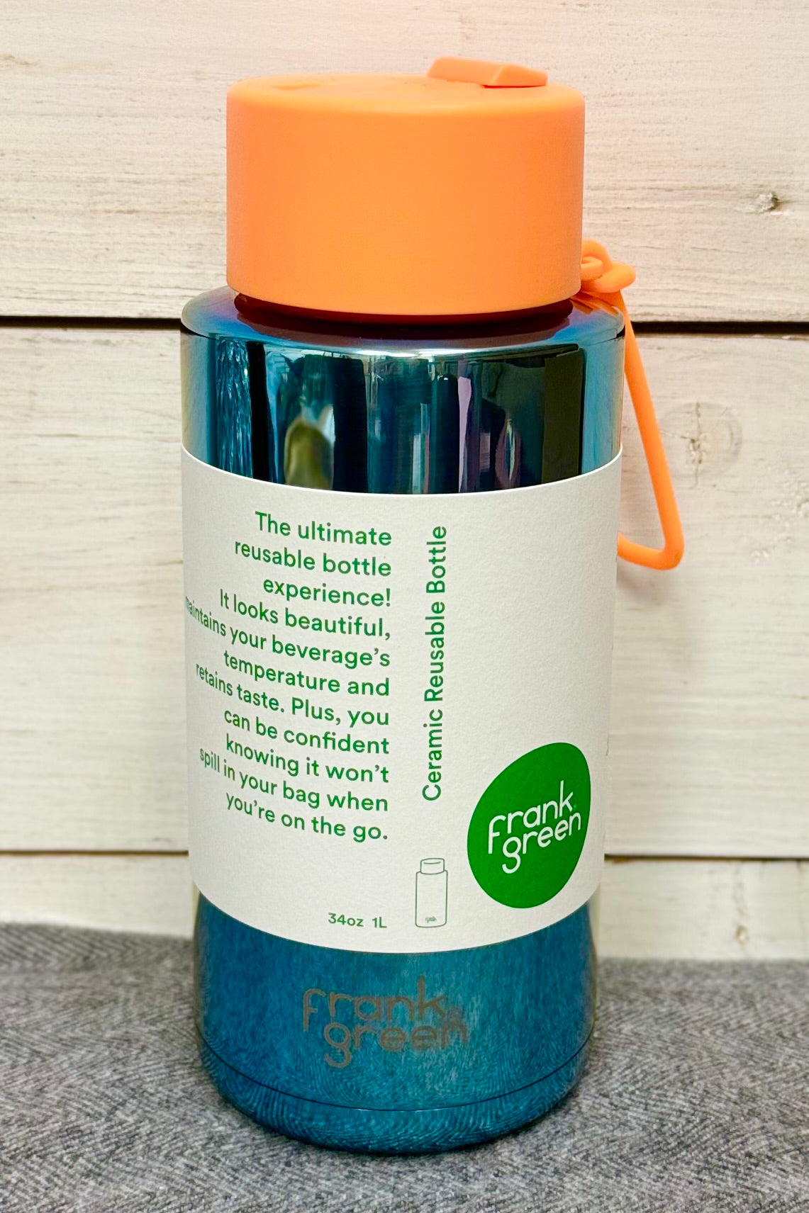 34 oz Limited Edition Frank Green Reusable Bottle with Ceramic Lining- HALF PRICE SUMMER SALE