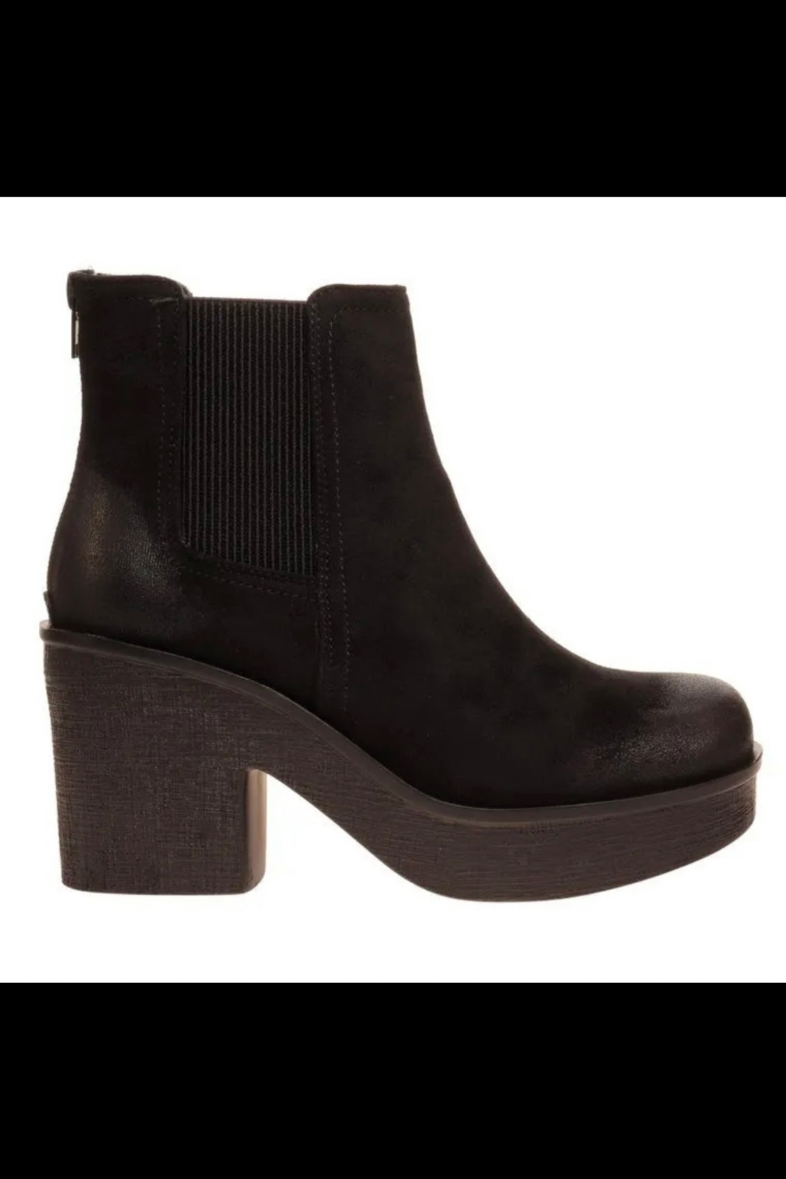 60% OFF SALE! Pierre Dumas Black Clue Faux Suede Bootie- reg. $54.99