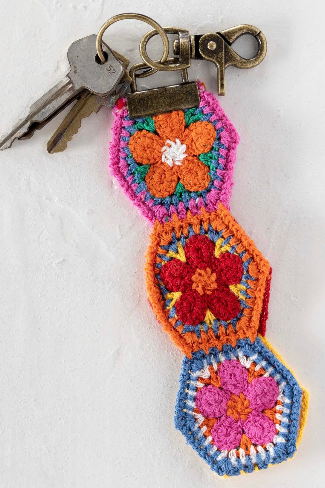 Natural Life Crochet Key Fob