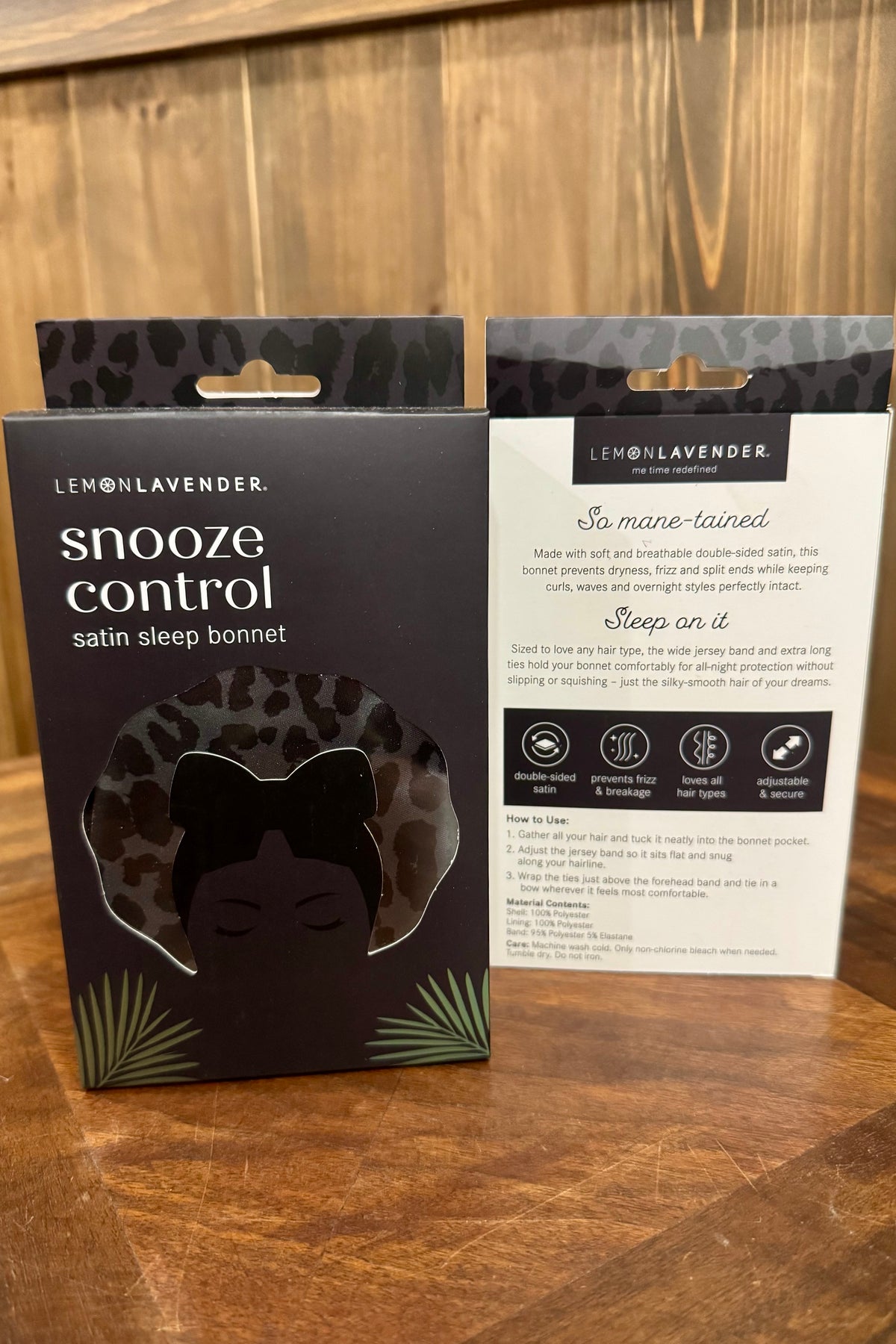 Lemon Lavender Snooze Control Satin Sleep Bonnet