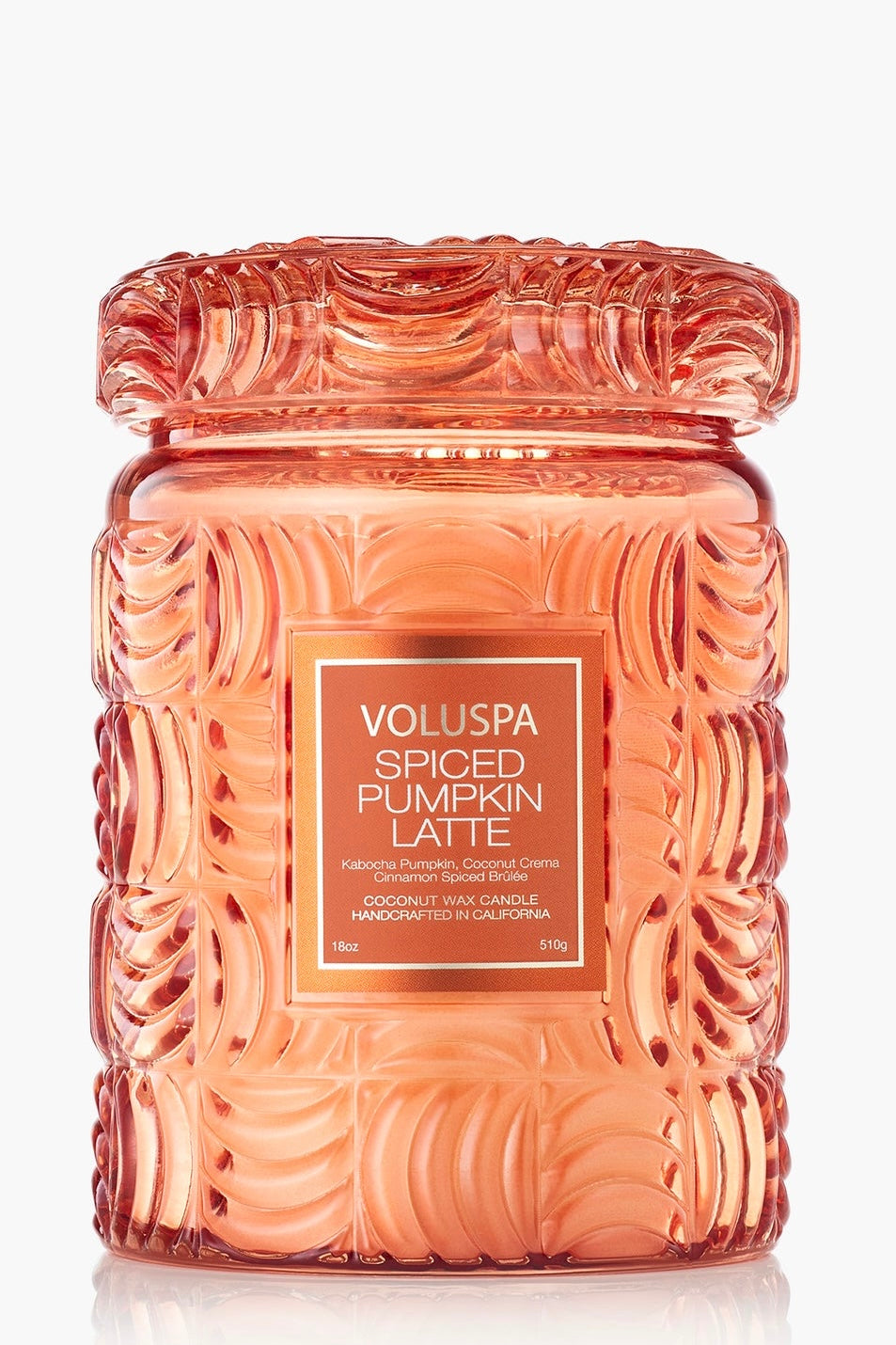 Voluspa Spiced Pumpkin Latte 18 oz Large Jar Candle