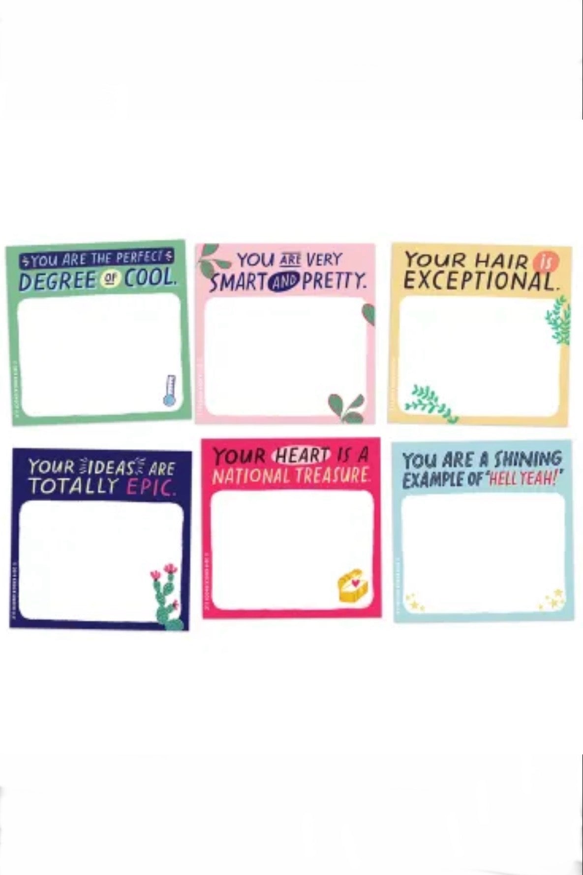 Very Smart and Pretty Sticky Note Set by Em & Friends