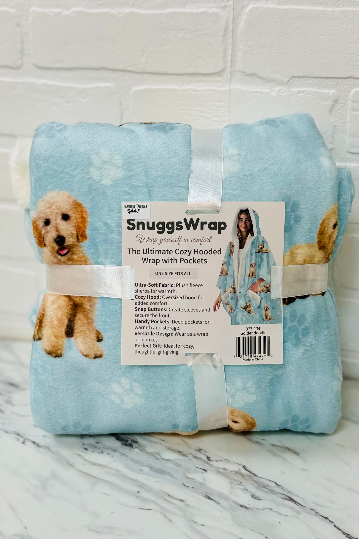 Snuggs Cozy Hooded Wrap with Pockets- Favorite Pet Breeds Edition