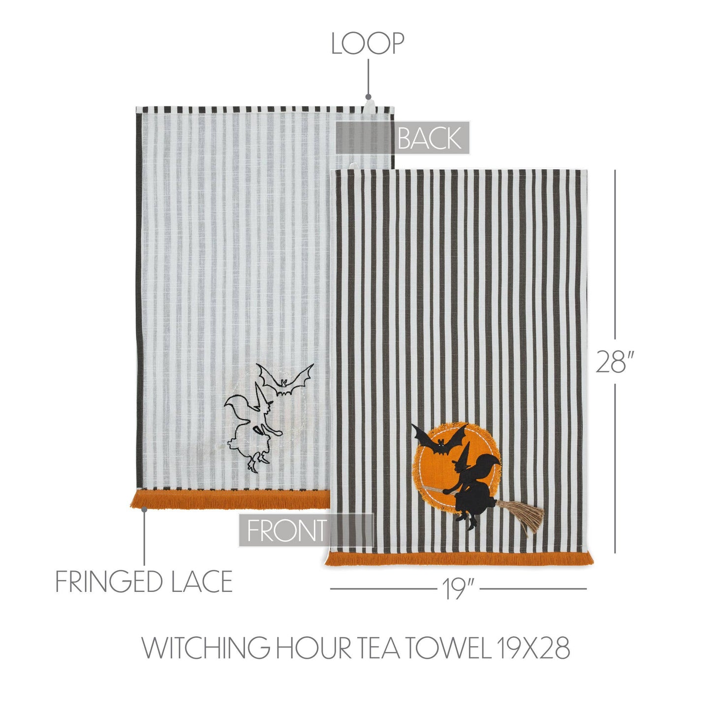 Witching Hour Spooky Halloween Kitchen & Dish Towel