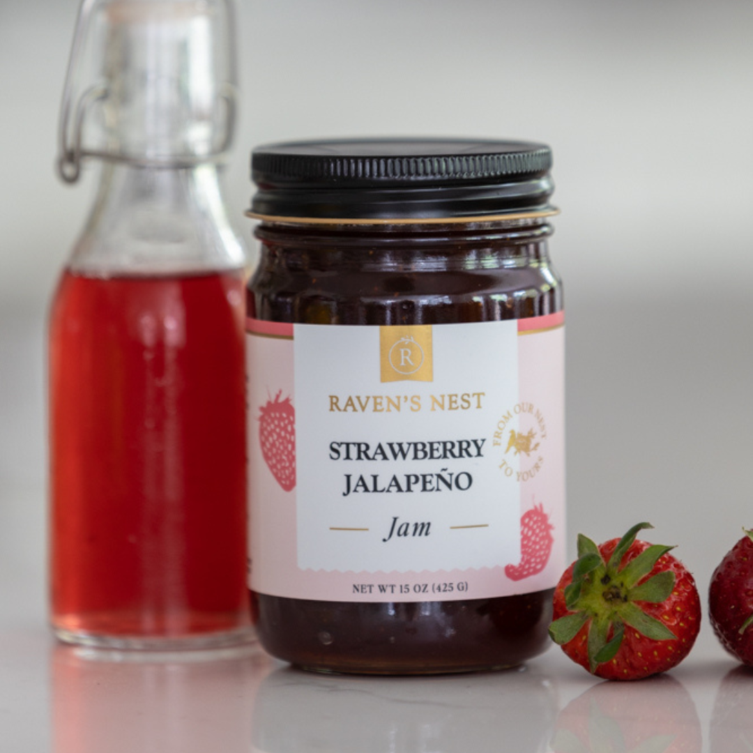 Raven's Nest Strawberry Jalapeño Jam - 15 oz.