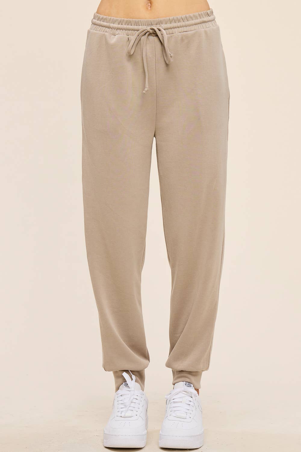 Charlotte Avery Taupe AeroSoft Scuba Joggers