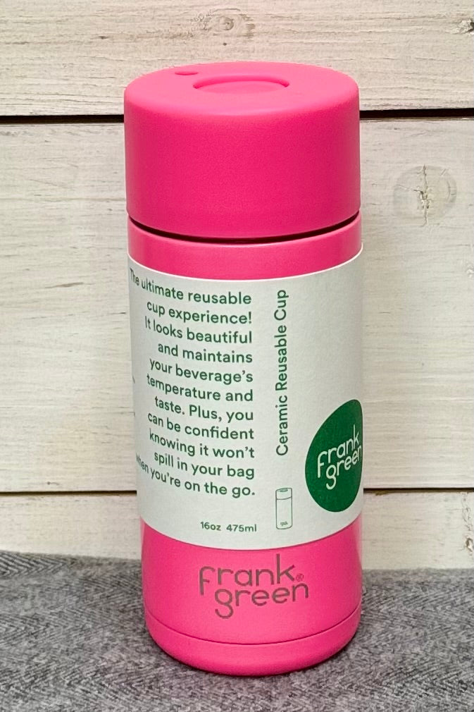 16 oz Frank Green Reusable Bottle with Ceramic Lining- HALF PRICE SUMMER SALE!