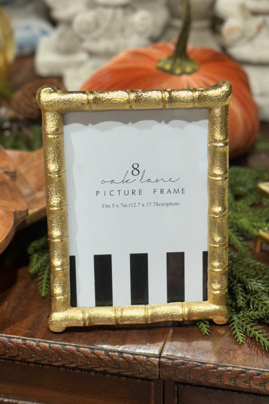 8 Oak Lane Gold Bamboo Picture Frame 5x7