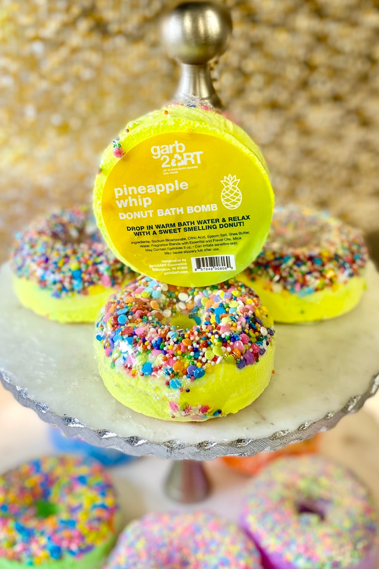 Effervescent Donut Bath Bombs by Garb2Art