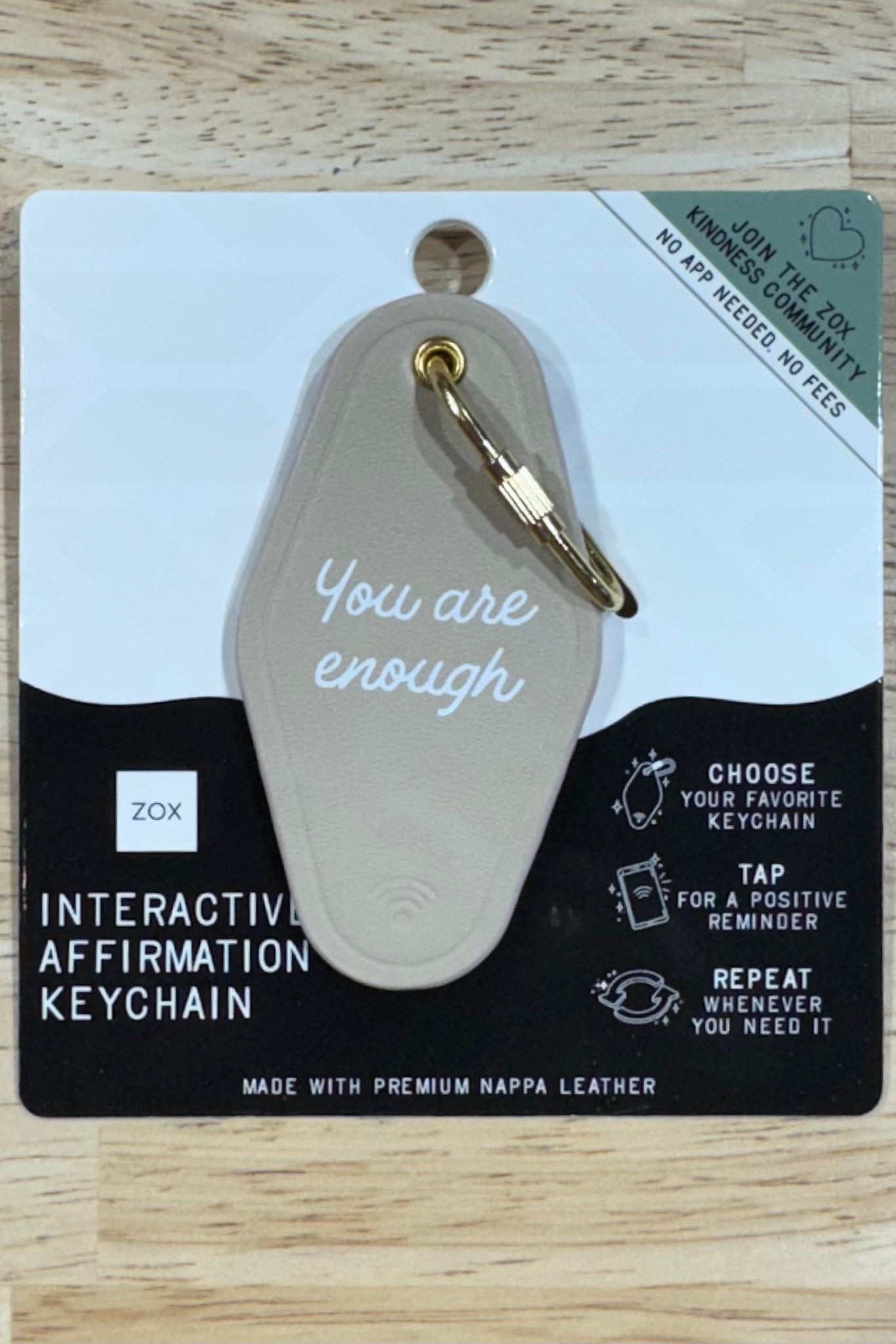 Zox Interactive Bible Verse or Affirmation Keychain