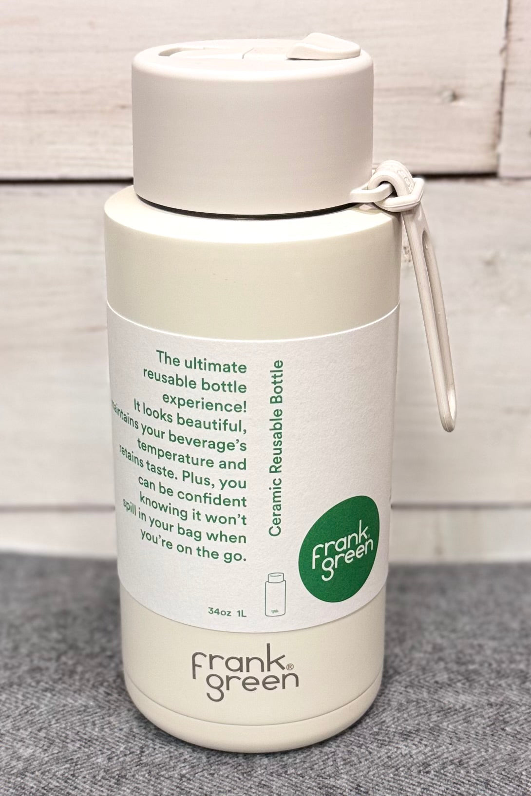 34 oz Frank Green Reusable Bottle with Ceramic Lining- HALF PRICE SUMMER SALE!