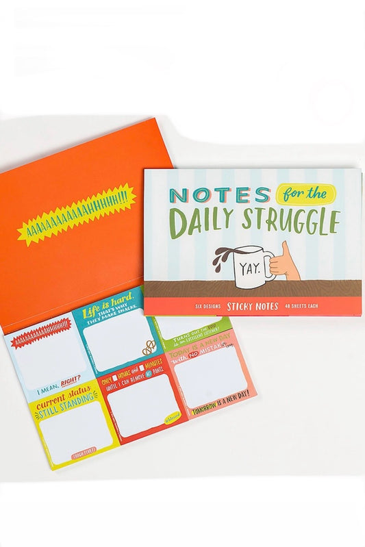 Notes For the Daily Struggle Sticky Note Set by Em & Friends