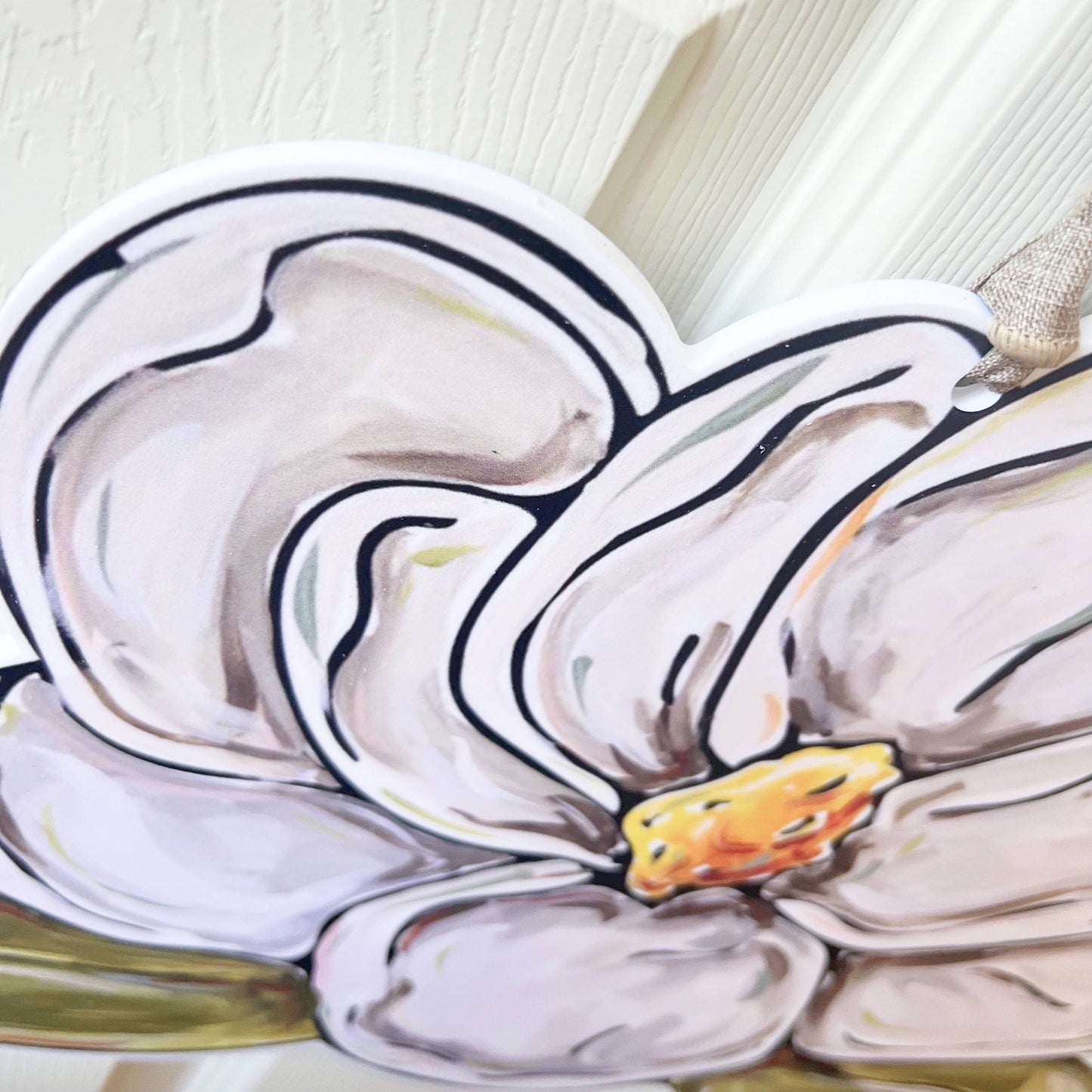 Southern Magnolia Floral Door Hanger by Home Malone
