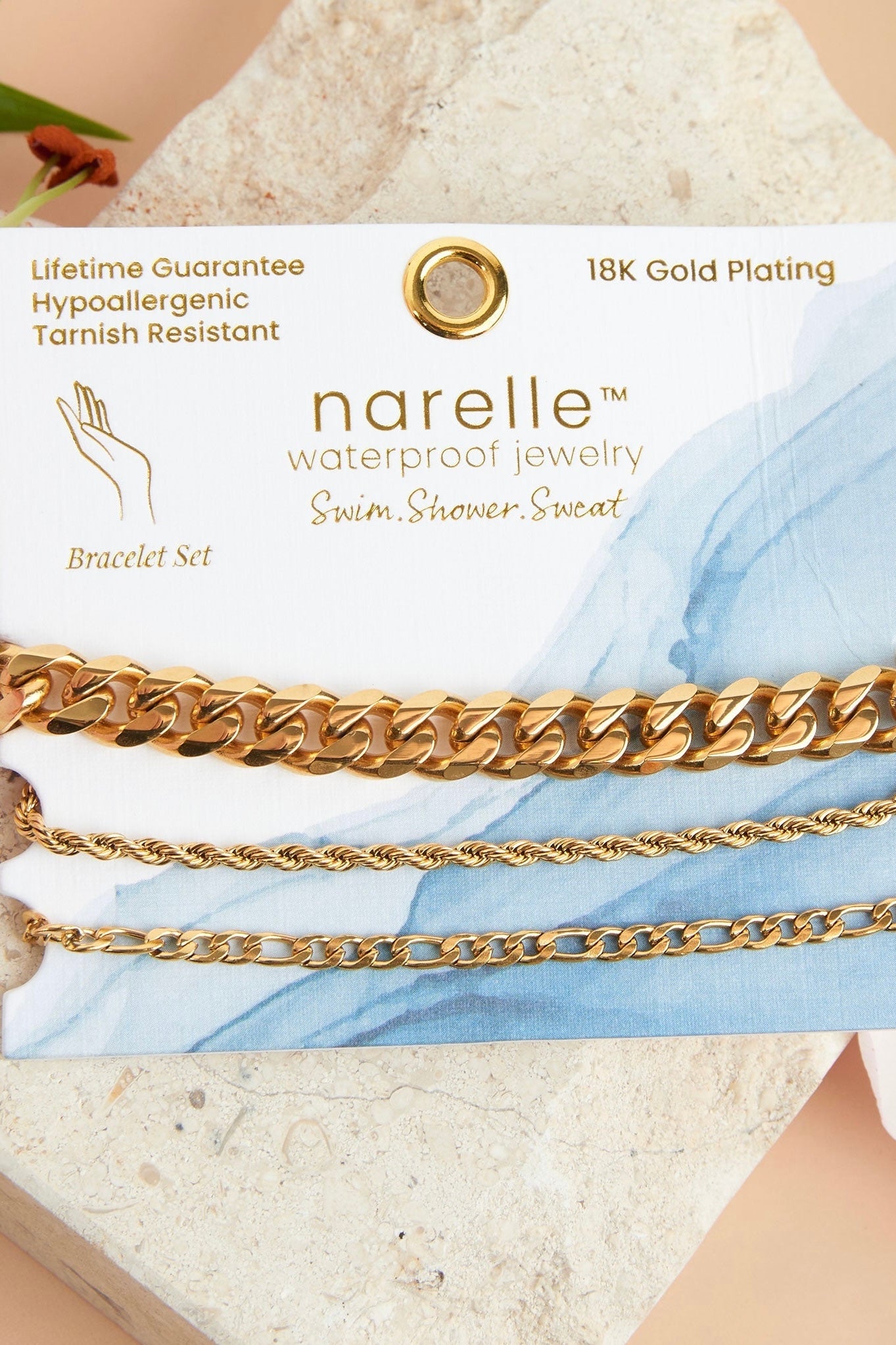 Narelle Waterproof Jewelry- Bracelet Trio Collection