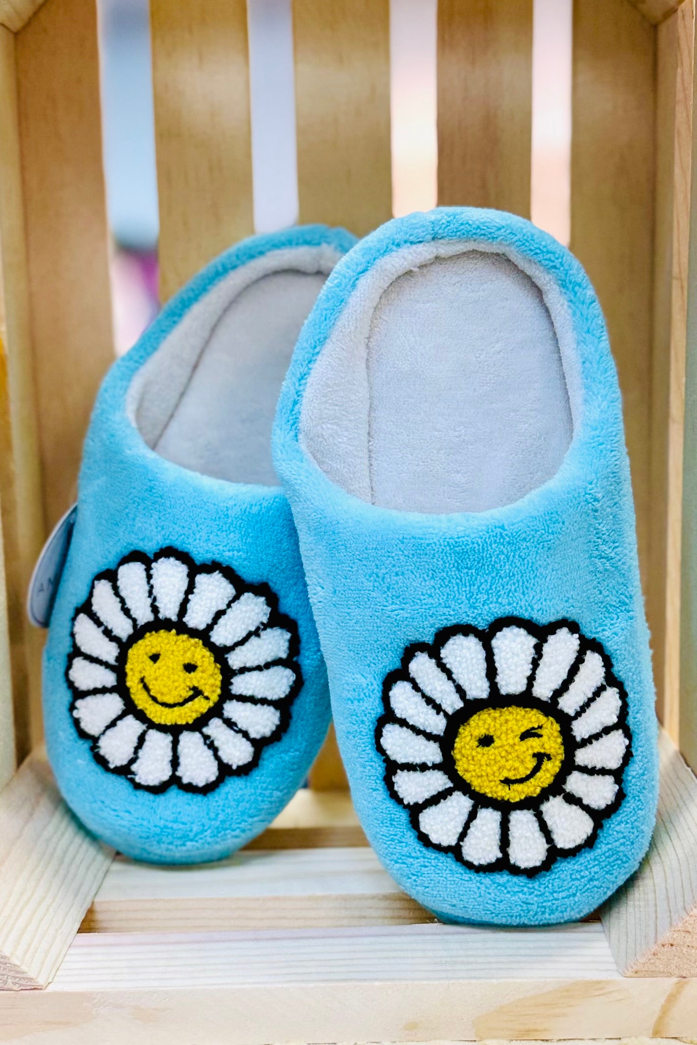 Winky Face House Slippers