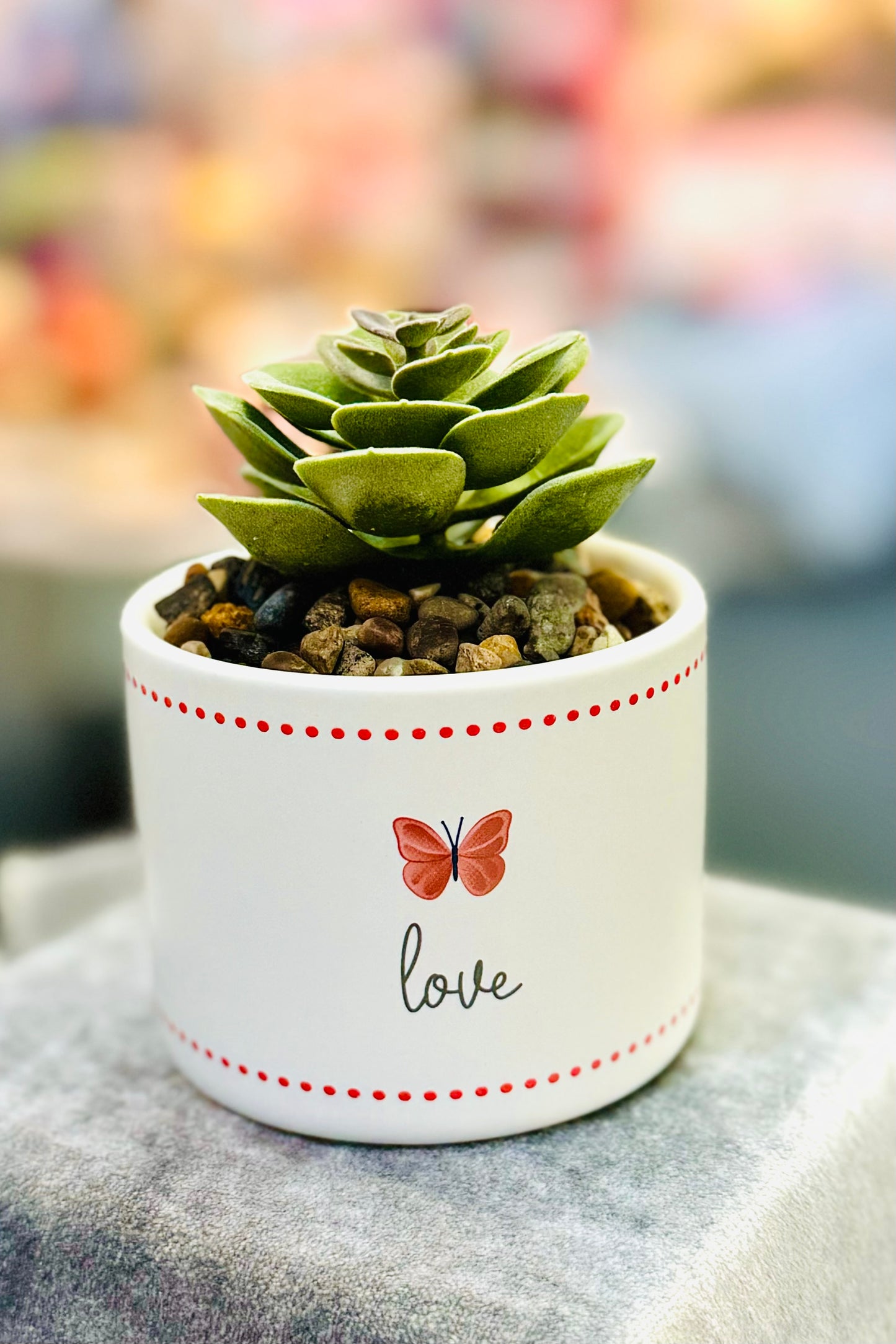 4.5" Artificial Potted Succulent Plant by Grateful Garden (choose your style)