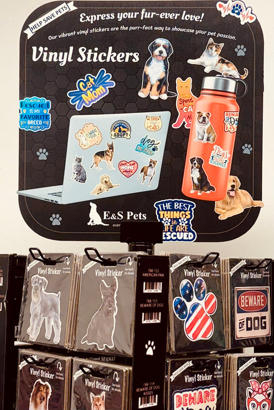 E & S Pets Vinyl Stickers