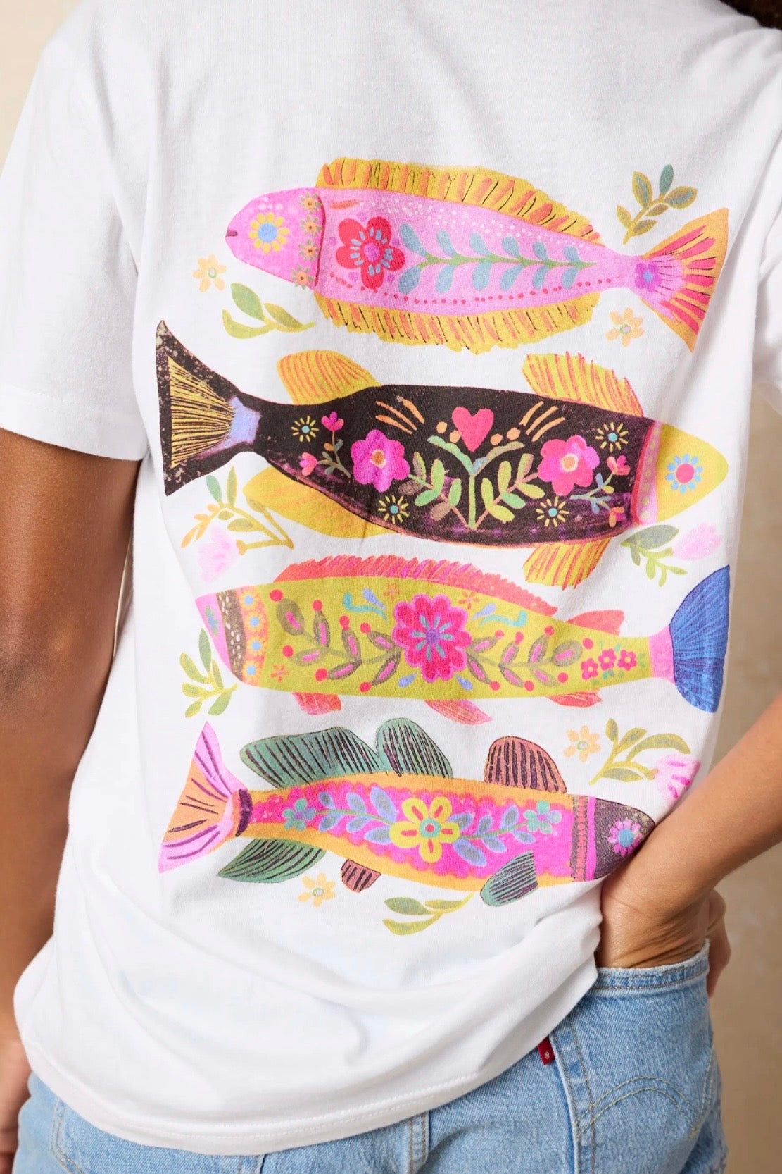 Natural Life Comfy Tee Shirt- Fish