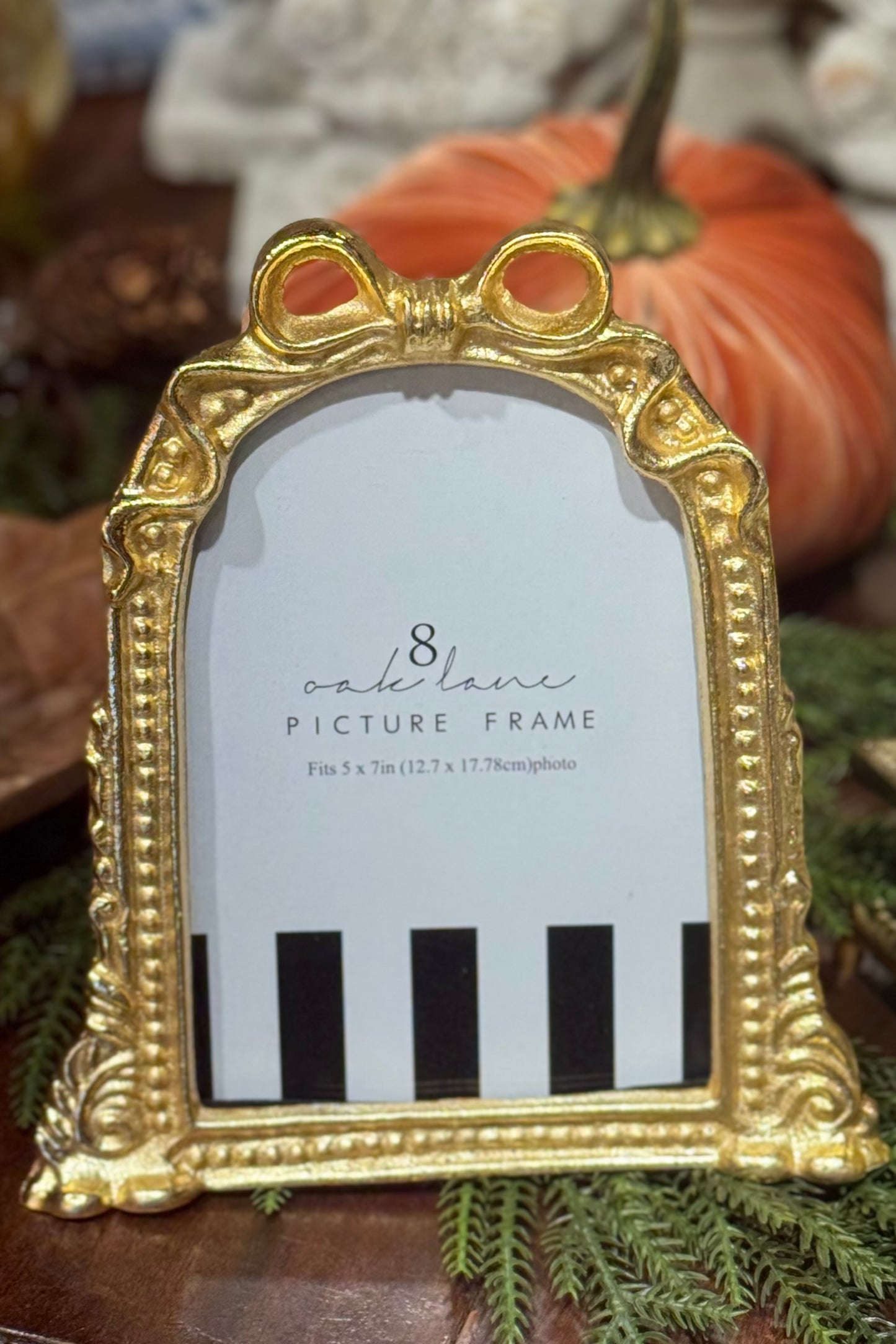 8 Oak Lane Gold Ribbon Picture Frame 5x7