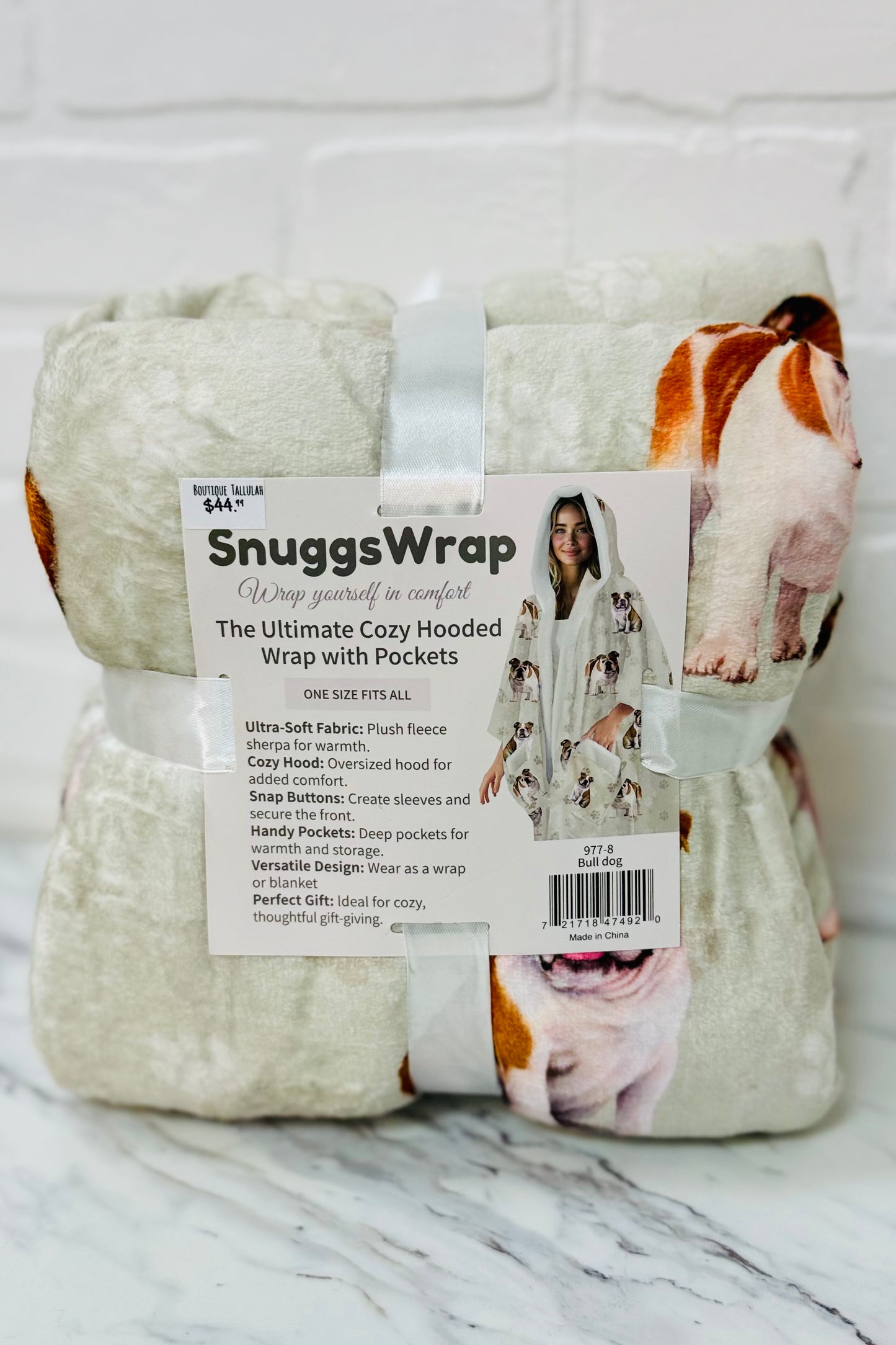 Snuggs Cozy Hooded Wrap with Pockets- Favorite Pet Breeds Edition