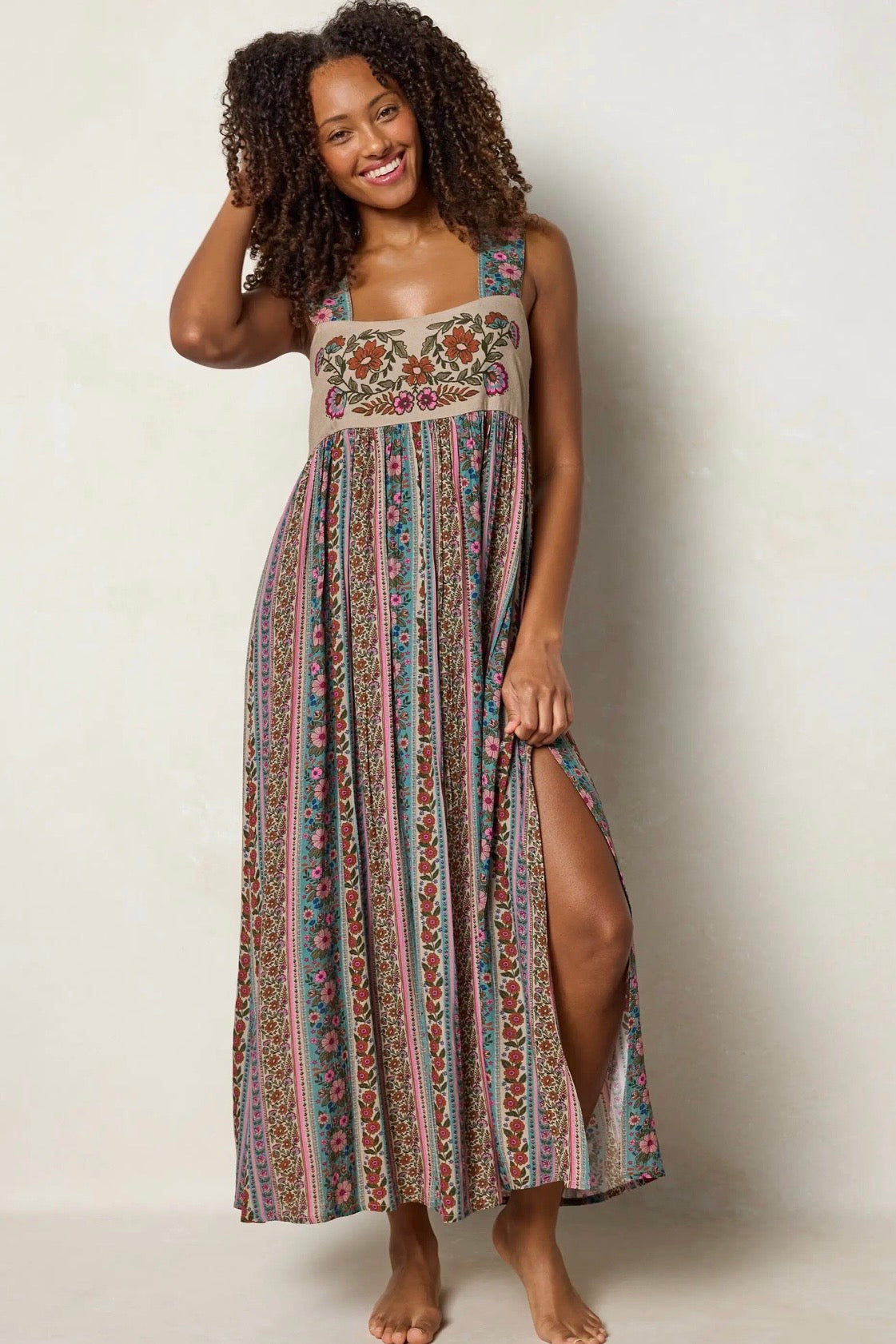 Natural Life Tricia Maxi Dress- Florence Borders