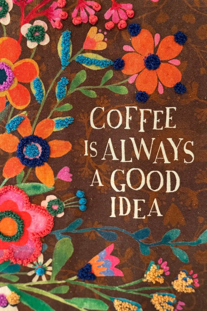 Natural Life Tufted Tapestry Wall Hanging – Coffee is always a good idea
